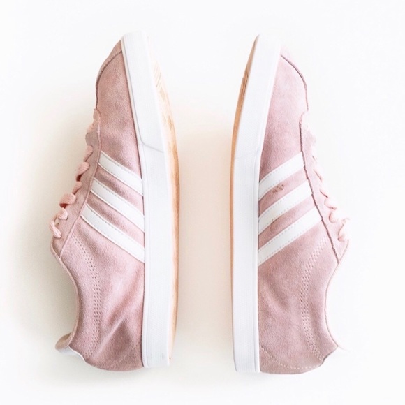 adidas pink courtset trainers